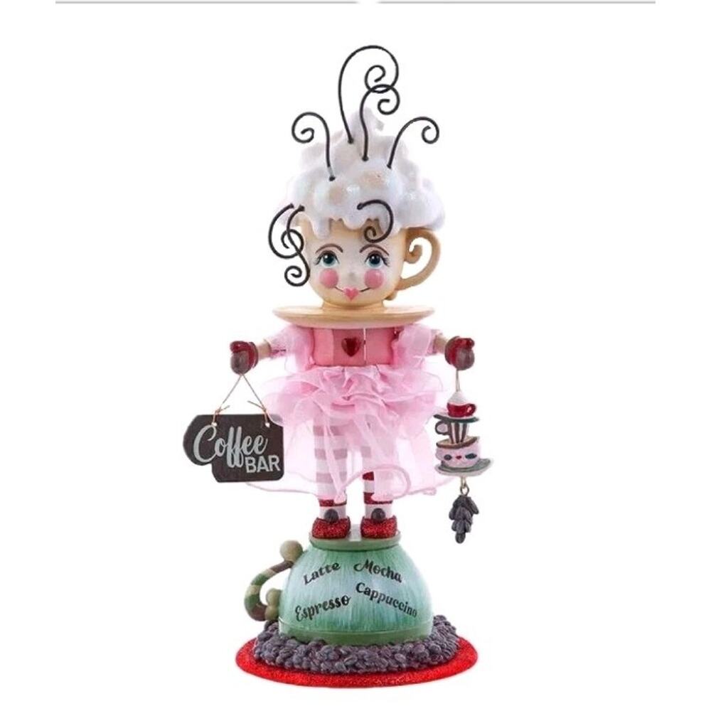 Kurt Adler 12" Coffee Girl Nutcracker Holidays Collection New In Original Box